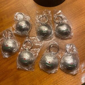 Lot of 7 Heineken Soccer Ball Keychains-Bottle Openers NWT